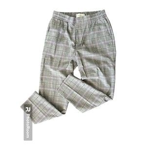 Topman Men's Pants Size W32 x L30 Slim‎ Skinny Purple Grey Plaid Flat Front